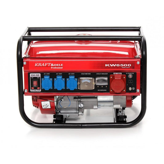 Generator de curent, 2500 W, 380 V, 6.5 cp, 4 timpi, Kraft&Dele KD130