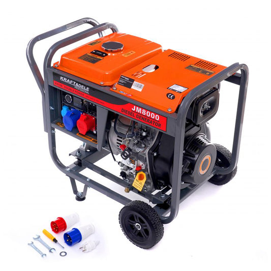 Generator de curent pe motorina, 8 kW, 230 / 380 V, Kraft&Dele KD126