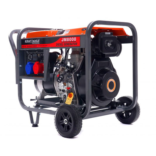 Generator de curent pe motorina, 8 kW, 230 / 380 V, Kraft&Dele KD126