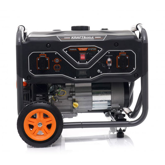 Generator de curent, 3500 W, 230 V, 4 timpi, Kraft&Dele KD695