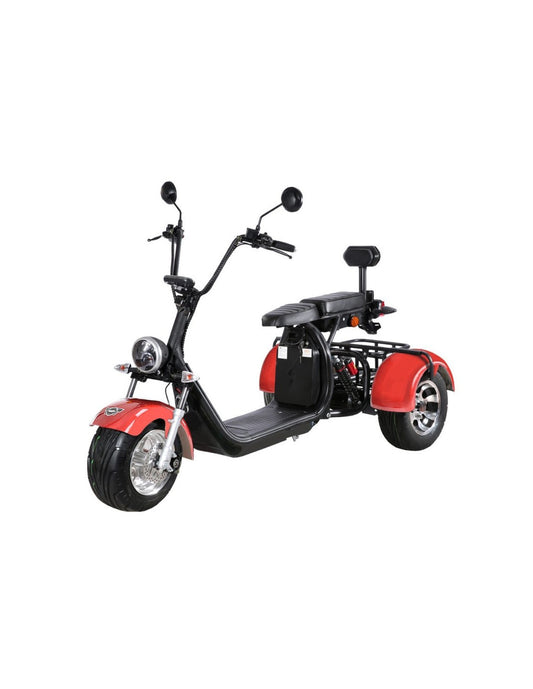 Scuter electric triciclu omologat COC, HECHTCOCISMAXRED