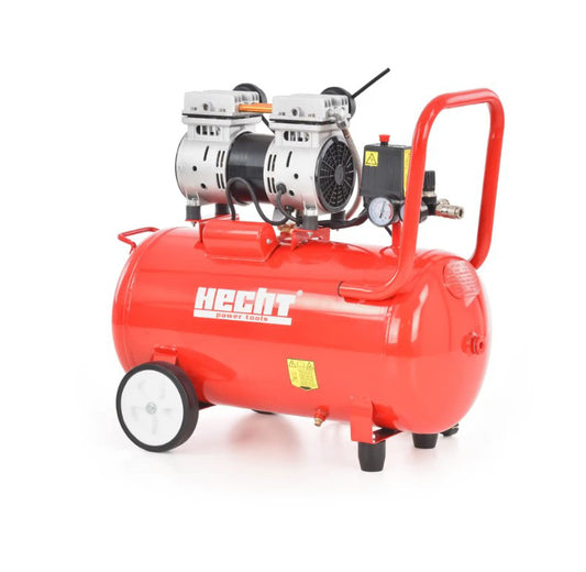 Compresor fara ulei silentios, 50 l, 1.5kW, Hecht 2086