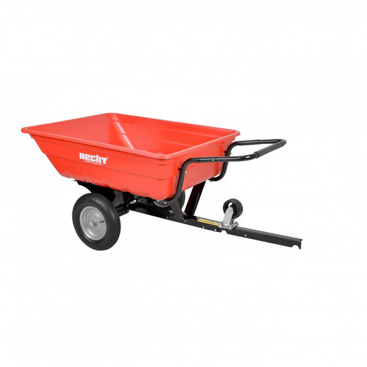 Remorca pentru transport, compatibila cu tractorasele pentru tuns iarba, capacitate de incarcare 300 kg, Hecht 53080