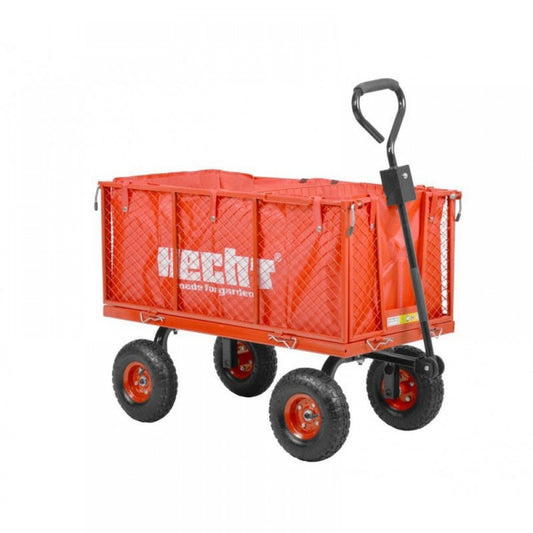 Remorca carucior pentru tractorasele de gradina, capacitate de incarcare 300 kg, Hecht 52184