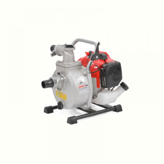 Motopompa cu motor pe benzina, 2 cp, 15000 l / h, inaltime maxima de refulare 35 m, Hecht 343