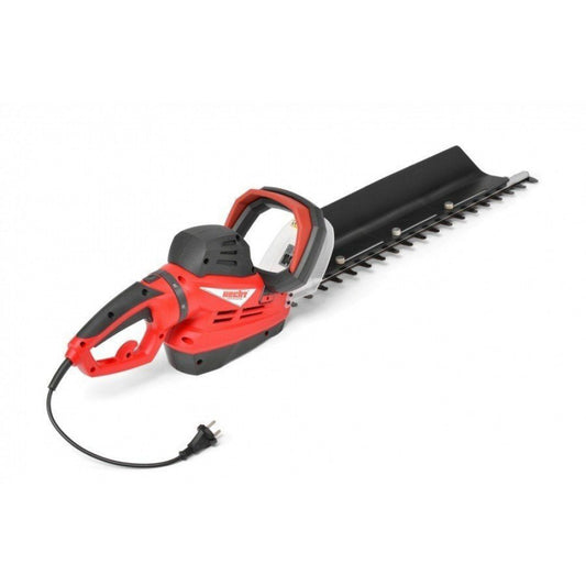 Trimmer electric pentru gard viu, 750 W, lungime lama 61 cm, Hecht 611