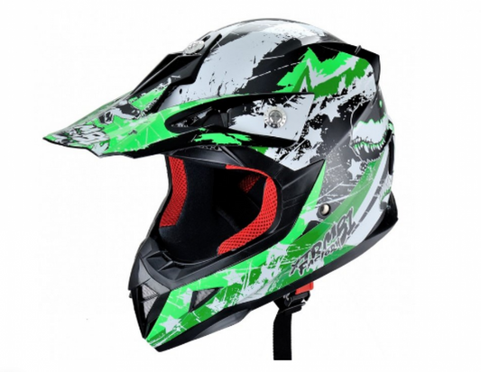 Casca verde ATV, marimea S, Hecht 54915 S