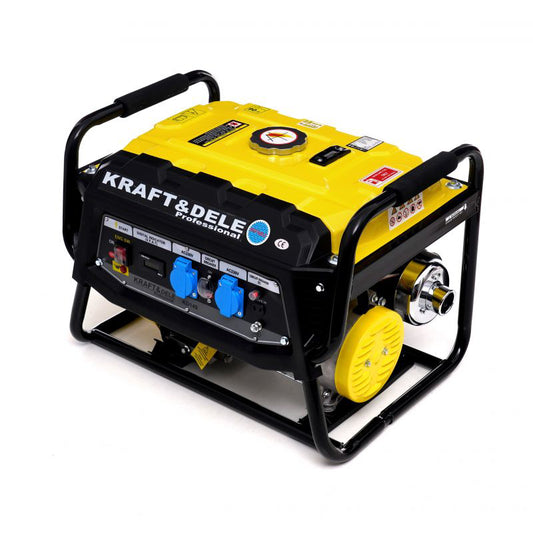 Generator de curent pe benzina cu afisaj LCD, 12 / 230 V, 3500 W, Kraft&Dele KD149