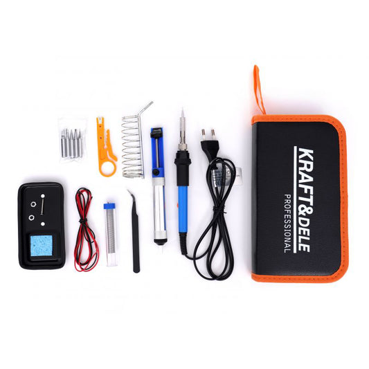 Kit pistol de lipit, 9 elemente, Kraft&Dele KD1717