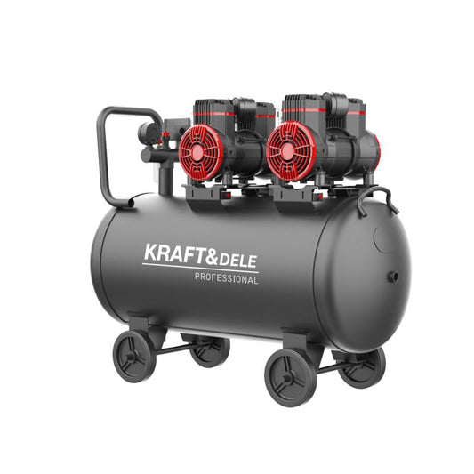 Compresor fara ulei, 100 l, 1500 W, Kraft&Dele KD1392