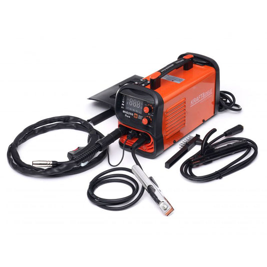 Aparat de sudura cu afisaj LCD, 3 in 1 MIG / MMA / TIG - LIFT, 250A, Kraft&Dele KD1875