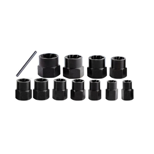 Set chei tubulare de impact cu bit 1 / 2", 12 elemente, Kraft&Dele KD11792