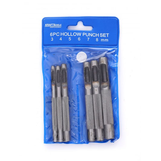 Set poansoane pentru gaurire, 3-8 mm, 6 elemente, Kraft&Dele KD11201