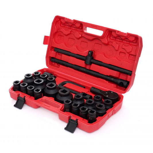 Set chei tubulare hexagonale de impact in 12 puncte, 3 / 4", 26 elemente, Kraft&Dele KD11759