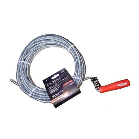 Sarpe pentru desfundat tevi, 9 mm x 10 m, Kraft&Dele KD11767