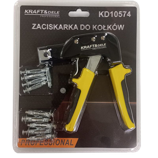Set cleste pentru nituit dibluri in panouri gips-carton, 10 dibluri, Kraft&Dele KD10574