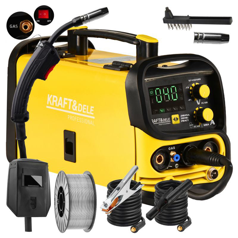 Aparat de sudura IGBT / MIG / MAG / MMA / TIG, 220 A, Kraft&Dele