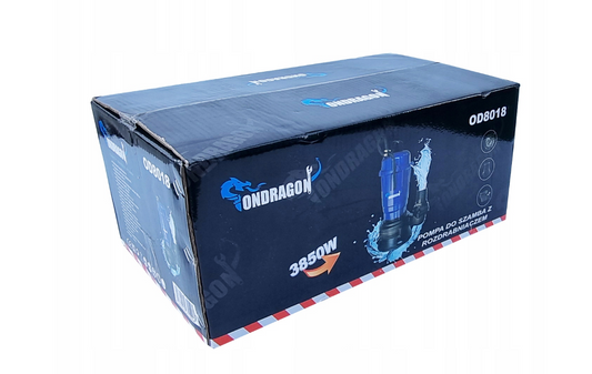 Pompa submersibila pentru apa murdara cu tocator, 3850 W, Ondragon OD8018