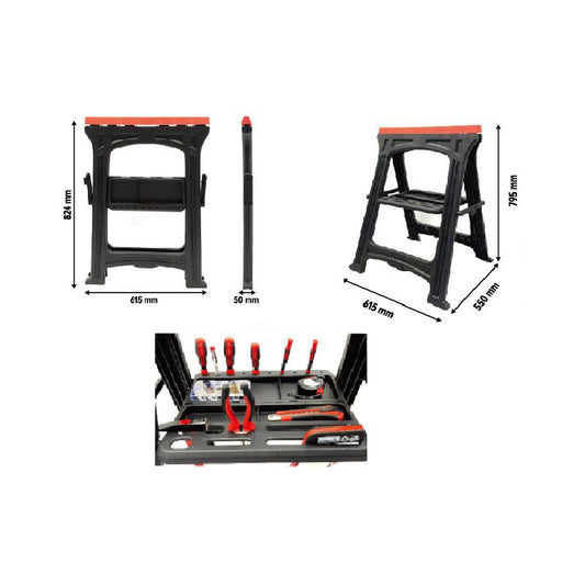 Stand pentru atelier cu tava pentru scule, Kraft&Dele KD506