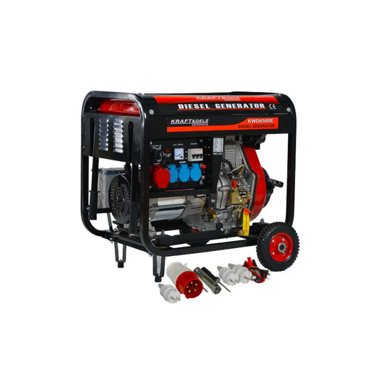 Generator pe motorina, 6500 W, 12 / 230 / 380 V, Kraft&Dele KD120