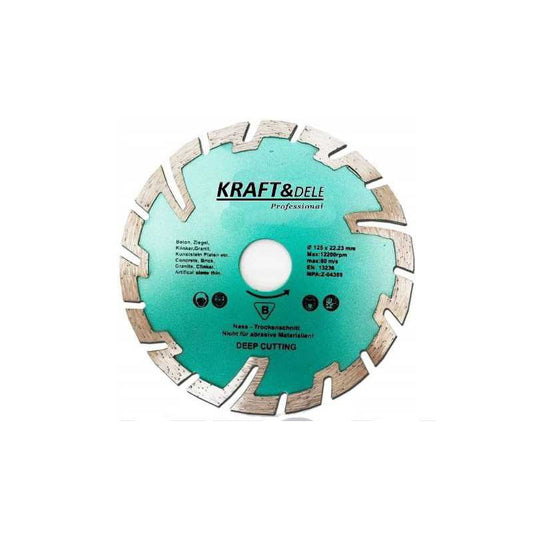 Disc diamantat segmentat, 125 x 22.2 mm, Kraft&Dele KD928