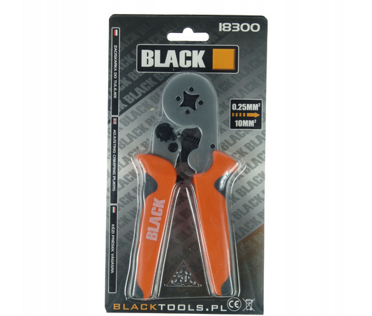 Cleste sertizare cabluri, 0.25-10 mm, Black 18300