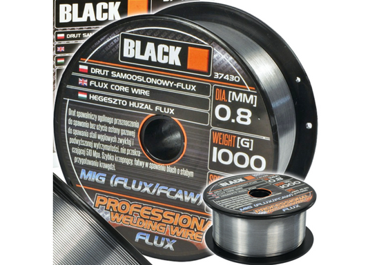 Sarma de sudura autoecranata, Flux, 0.8 mm, 1 kg, Black 37430