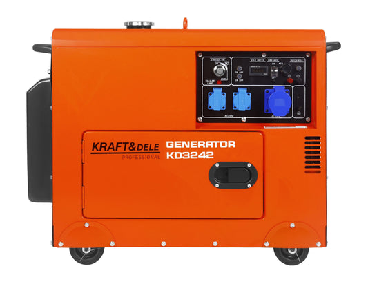 Generator diesel, 230V 32A 7kW, Kraft&Dele KD3242_2K