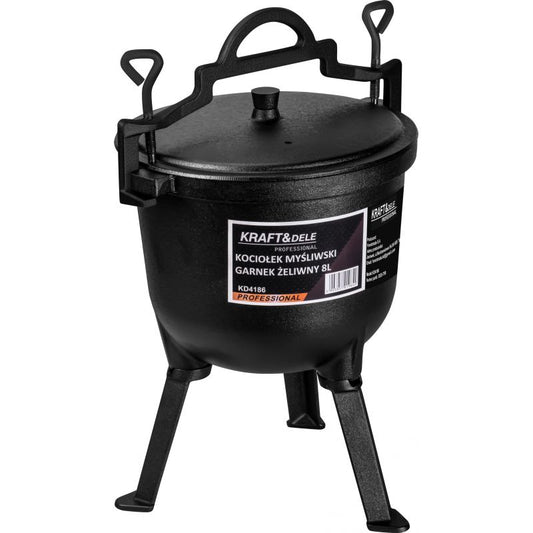 Cazan de vanatoare din fonta, 8 l, Kraft&Dele KD4186