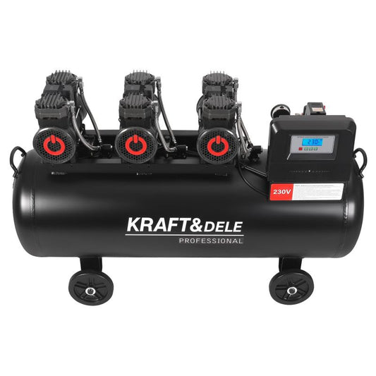 Compresor de aer cu 3 cilindri, 200 l, 750 l / min, Kraft&Dele KD4084