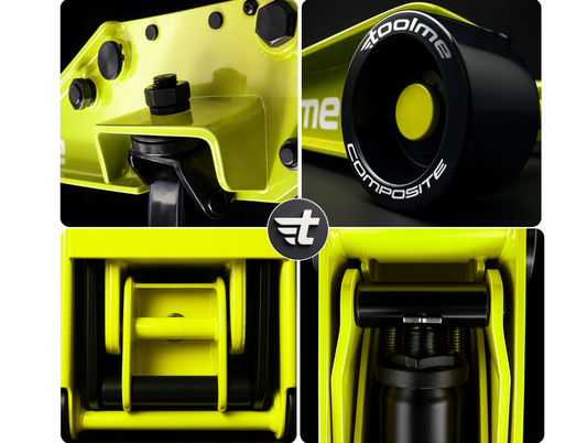 Cric hidraulic cu profil redus, 3 T, compozit, Toolme TM007