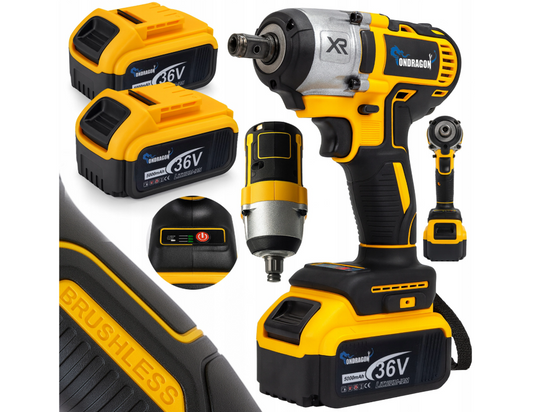 Cheie electrica de impact cu acumulator, 36 V, 1 / 2", 380 Nm, Ondragon OD2252