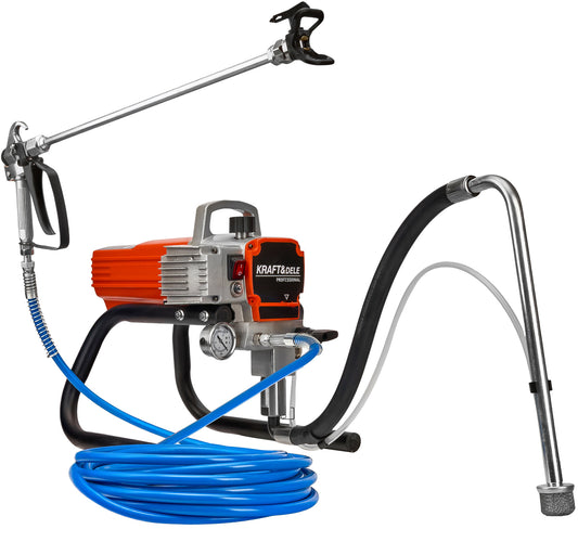 Aparat de vopsit airless hidrodinamic, 1500 W, debit 2,5 l/min cu accesorii, Kraft&Dele KD5796