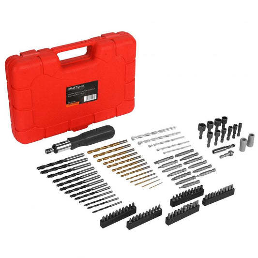 Set burghie, biti si tubulare cu surubelnita, 109 bucati, Kraft&Dele KD11298