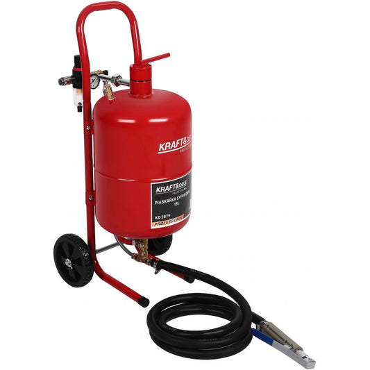 Statie mobila de sablare profesionala cu nisip cu accesorii, 19 l, Kraft&Dele KD5879