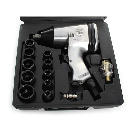 Set cheie pneumatica de impact si tubulare, 17 bucati, Kraft&Dele KD1420