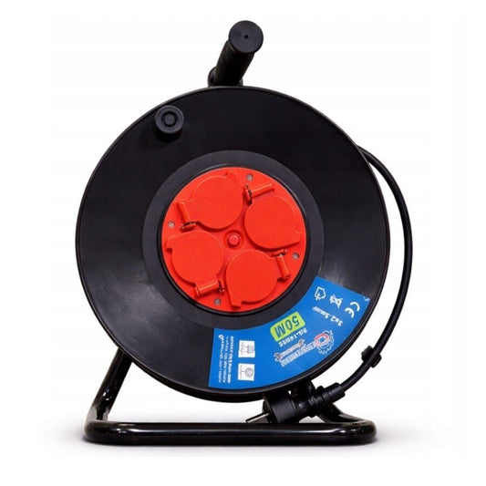 Prelungitor cu tambur, 50 m, 4 prize, Rangers RS1405E