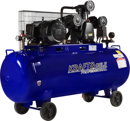 Compresor de aer, 200 l, 4100 W, 650 l / min, Kraft&Dele KD4059