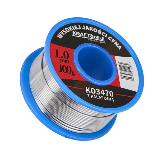 Sarma de sudura cu colofoniu 100 g 1 mm, Kraft&Dele KD3470