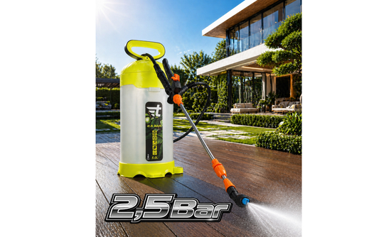 Pulverizator de gradina cu duza reglabila, 2.5 bar, 5 l, Toolme TM282