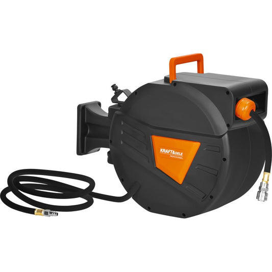 Furtun pneumatic retractabil, 20 m + 2 m, 1 / 4", Kraft&Dele KD2159