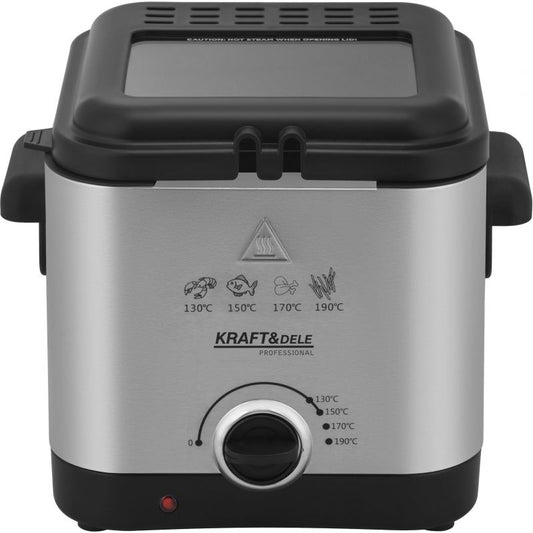 Friteuza electrica cu ulei, 1.5 l, 1000 W, Kraft&Dele KD4330