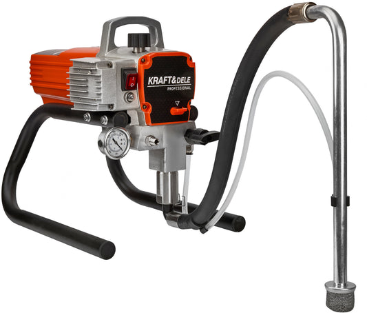 Aparat de vopsit airless hidrodinamic, 1500 W, debit 2,5 l/min cu accesorii, Kraft&Dele KD5796
