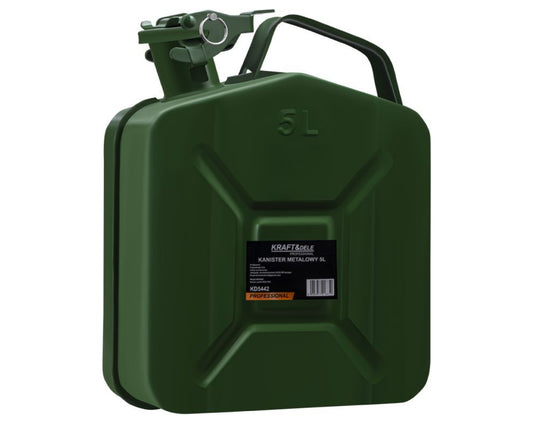 Canistra metalica pentru benzina si motorina, 5 l, Kraft&Dele KD5442