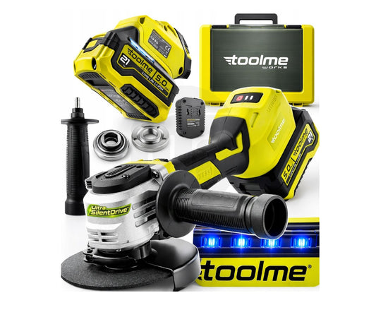 Polizor unghiular cu acumulator, 5 Ah, 1400 W, Toolme TM270