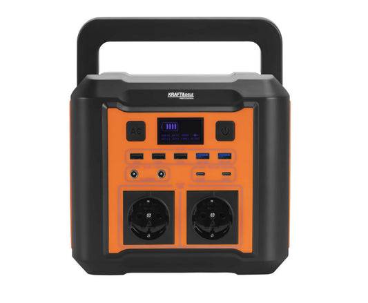 Statie de alimentare portabila 296Wh, 20Ah, 14,8V, 300W, cu AC 230V, USB, Type-C si incarcare solara, Kraft&Dele KD5531