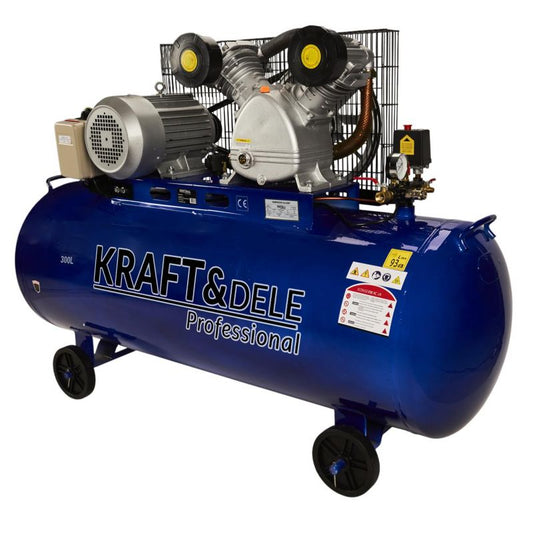 Compresor 300 l cu 2 pistoane, Kraft&Dele KD4061