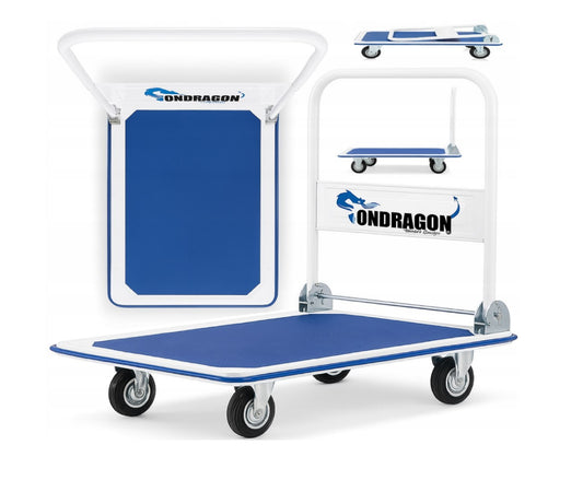 Carucior platforma pliabil pentru marfa, 90x60 cm capacitate maxima 300 kg, Ondragon OD5082