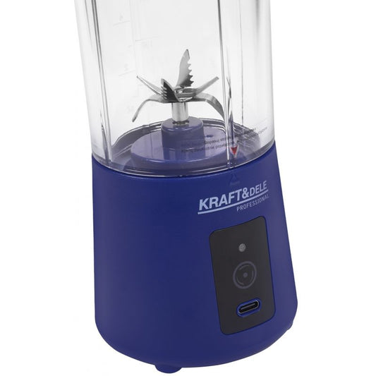 Blender cu acumulator, 2 x 3000 mAh, 400 ml, Kraft&Dele KD4174
