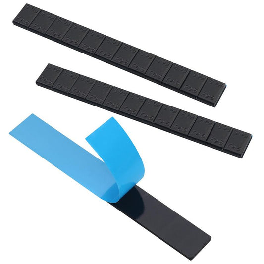 Set banda adeziva pentru jante de aluminiu, 12 x 5 g, 100 bucati, Kraft&Dele KD5906